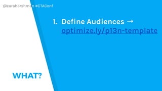 @caraharshman #CTAConf
Qualitative
Impact
 