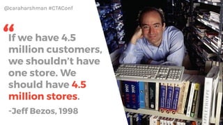 @caraharshman #CTAConf
 