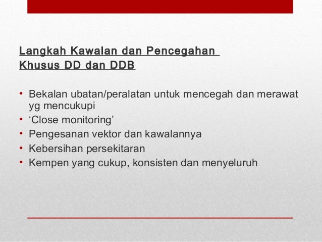 Cara hidup sihat 'vector borne disease'