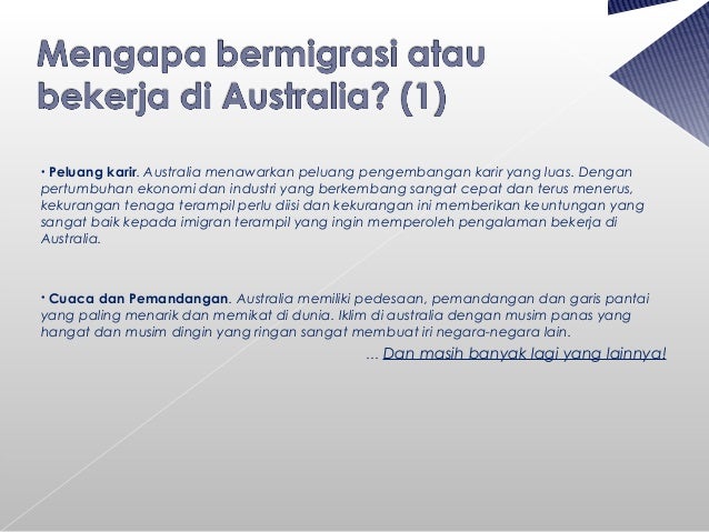 Cara Imigrasi Kerja Ke Australia