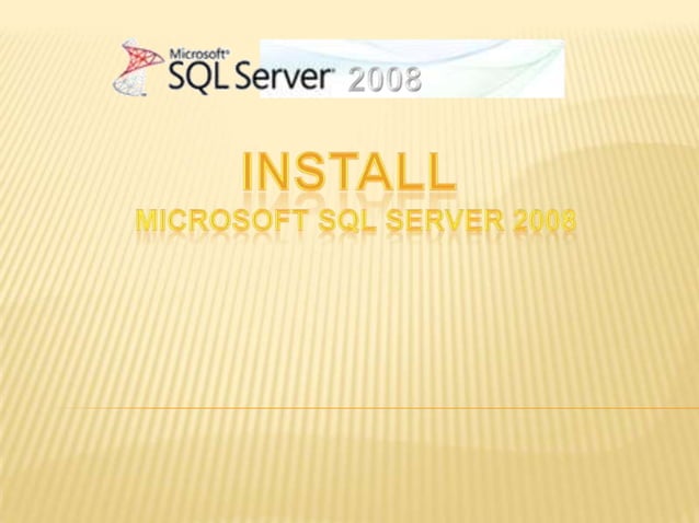 Cara instalasi sql server | PPT