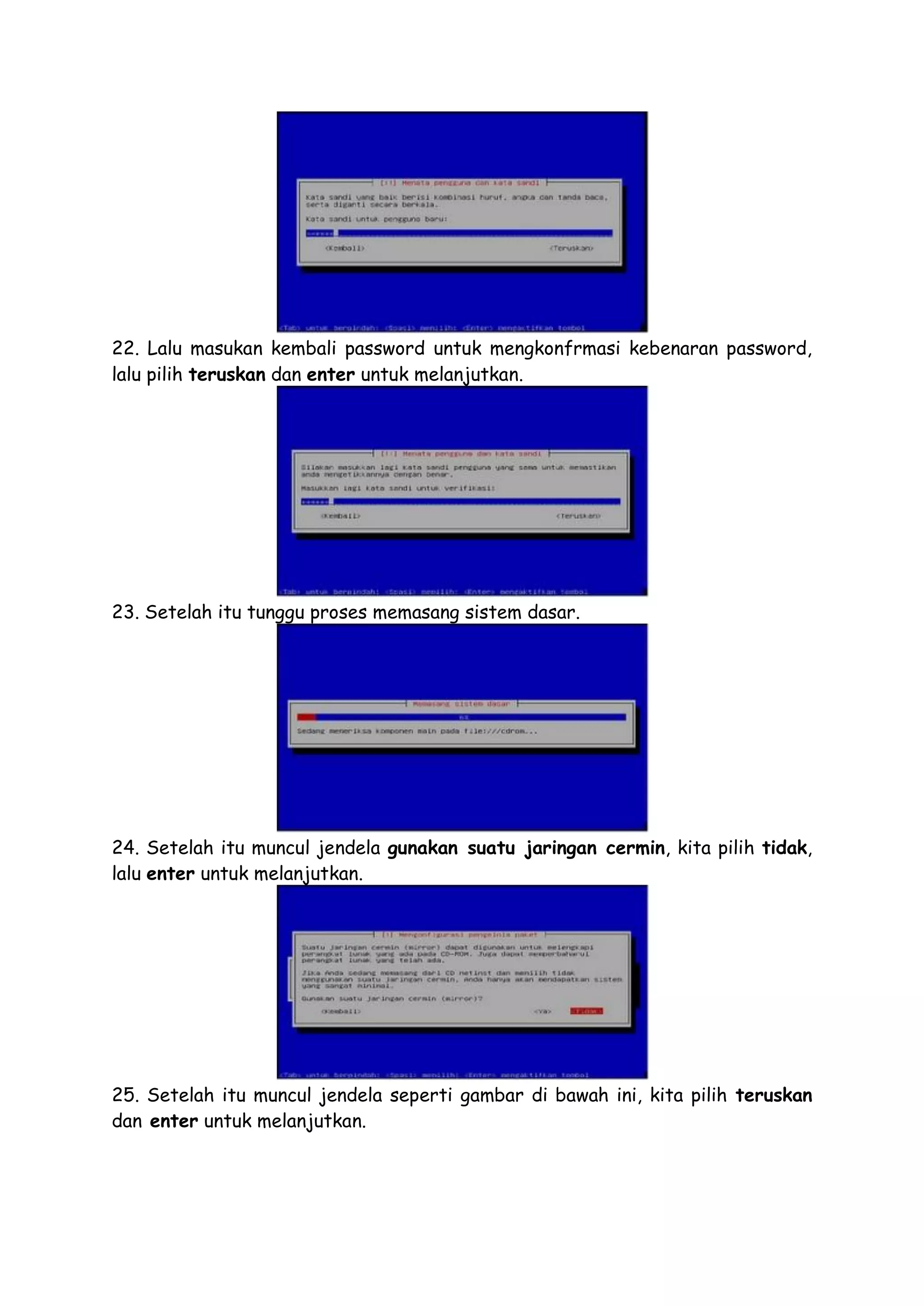 Cara instal linux debian