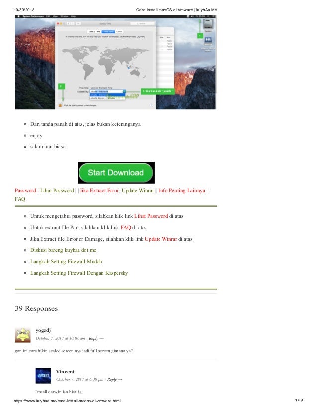 Cara Install Mac Os Di Vmware