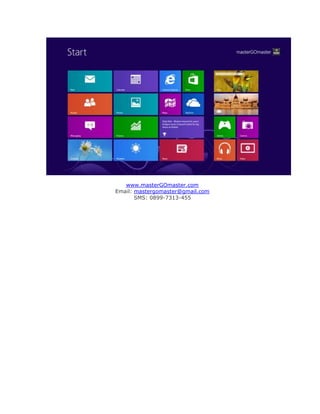 www.masterGOmaster.com
Email: mastergomaster@gmail.com
       SMS: 0899-7313-455
 