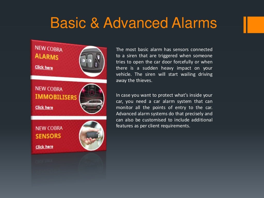 Car alarm systems Basic and Advanced Alarms