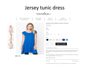 Jersey tunic dress
 