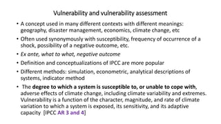 District Level Vulnerability Assessment- 26th Annual Confernce of AERA (India) -: By  Dr C A Rama Rao