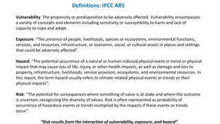 District Level Vulnerability Assessment- 26th Annual Confernce of AERA (India) -: By  Dr C A Rama Rao