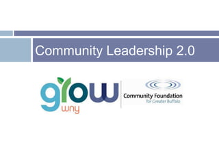 Community Leadership 2.0
 