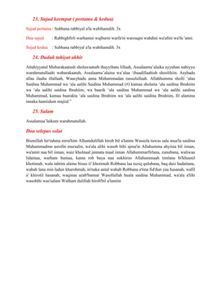 Cara melakukan solat lima waktu