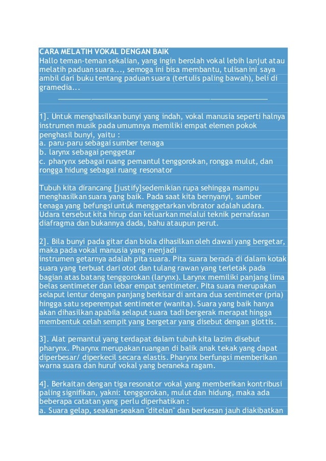 Jika Dalam Paduan Suara Tersebut Bernyanyi Dengan Satu Suara Disebut
