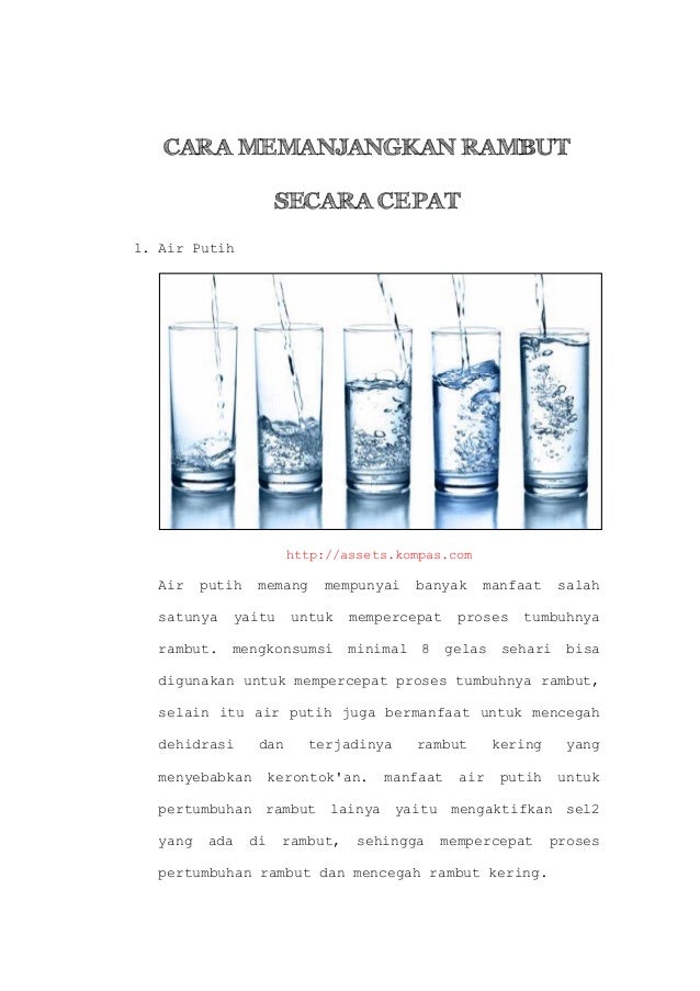 Cara Memanjangkan Rambut Secara Cepat