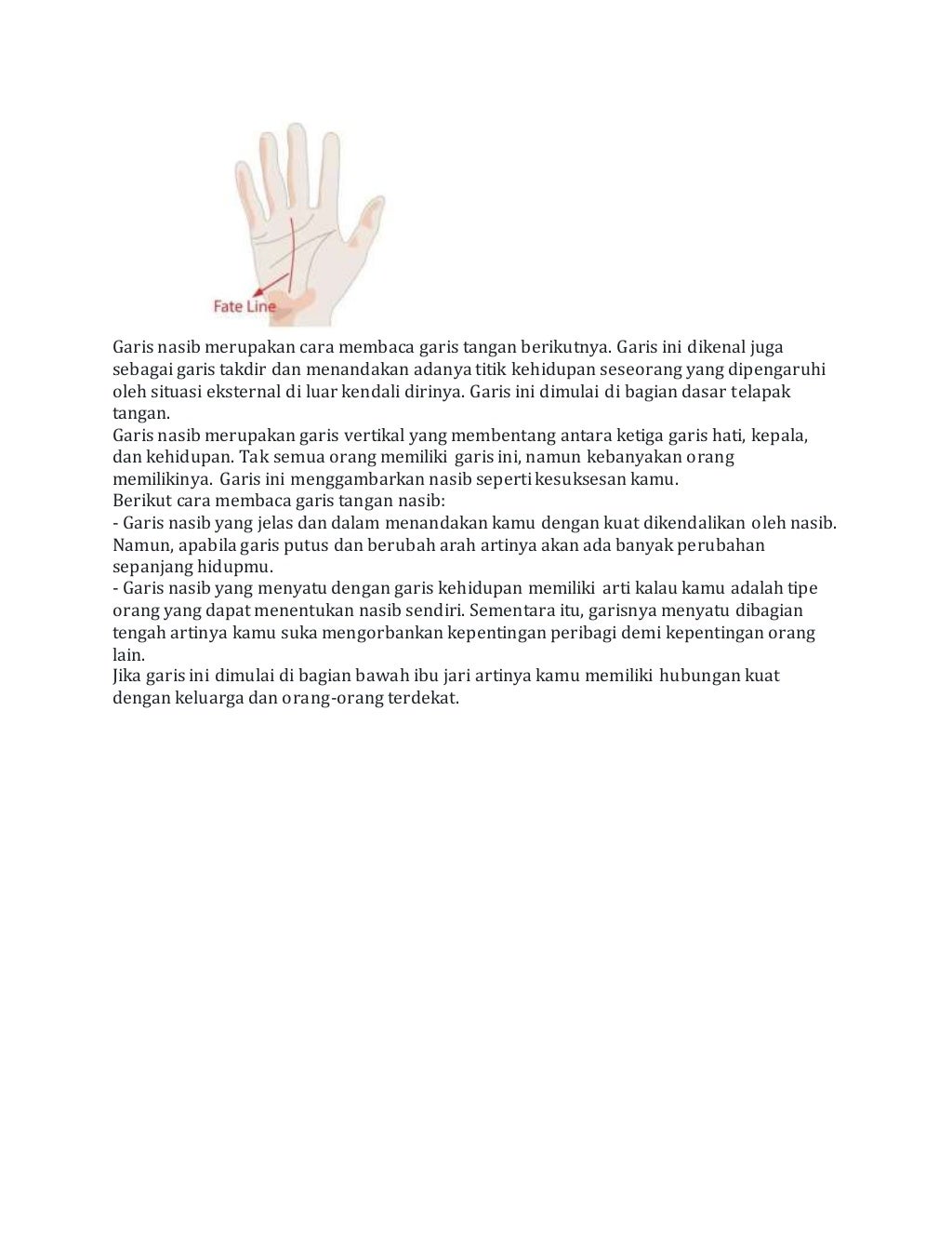 Cara membaca garis tangan dan artinya yang menarik diketahui