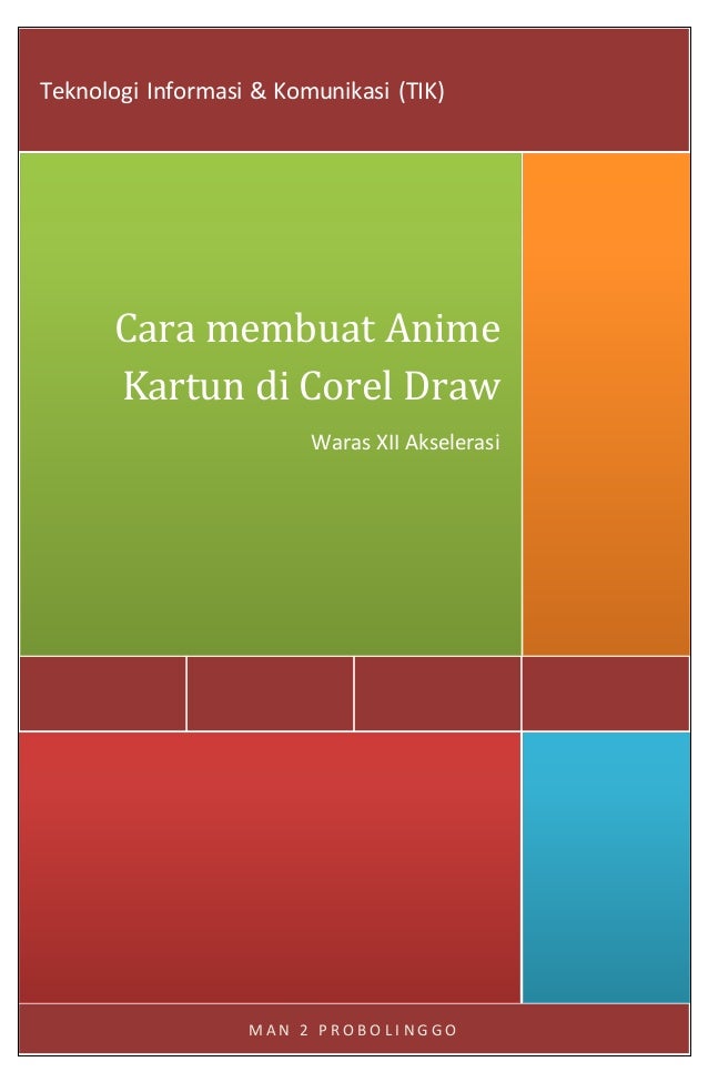 Cara membuat anime kartun di corel draw