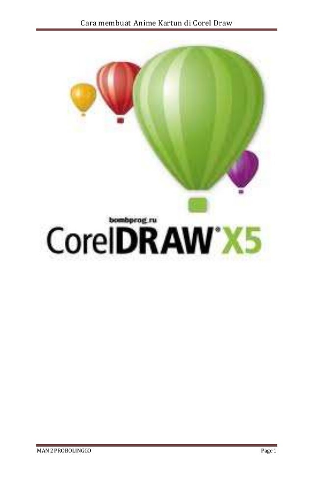 Cara membuat anime kartun di corel draw