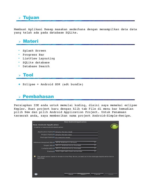 Membuat Aplikasi Android Sederhana Notepad | cara membuat aplikasi android resep masakan sederhana Membuat Aplikasi Android Sederhana Notepad | cara membuat aplikasi android resep masakan sederhana