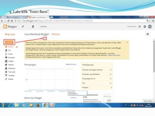 5. Lalu klik “Entri Baru”.
 