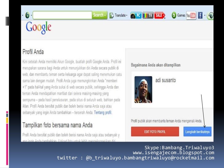 Cara membuat blogspot