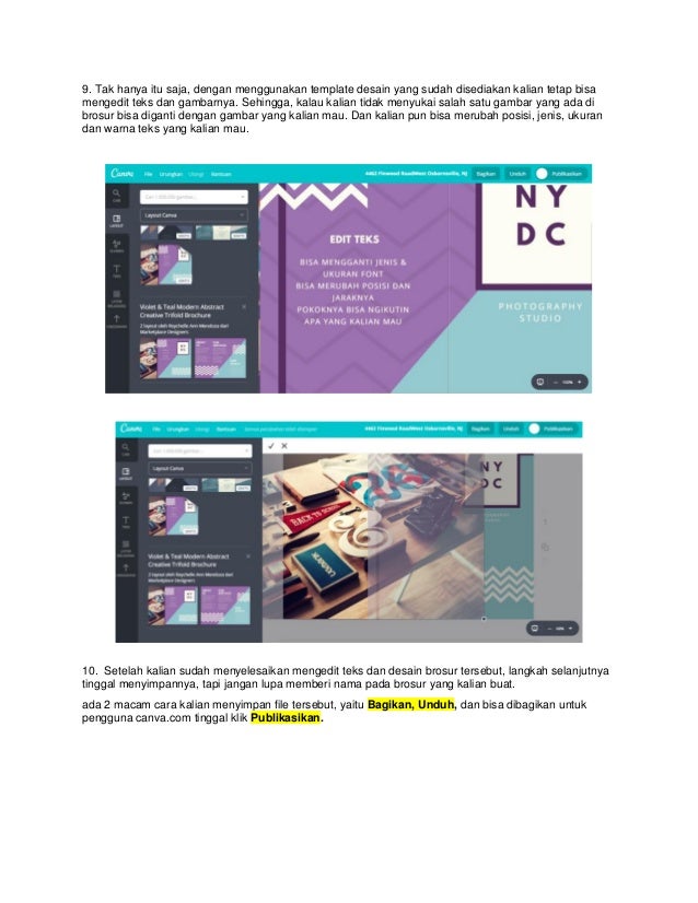 Membuat Brosur Dengan 10 Langkah Mudah Dengan Canva Com