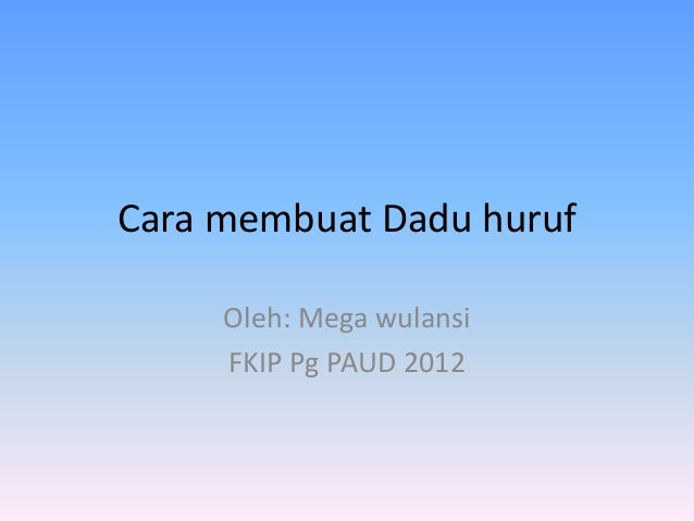 Cara Membuat Dadu