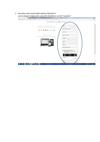 2. Kemudian akan tampil seperti gambar dibawah ini
Lalu isi dengan lengkap data yang telah disediakan, lau klik “lanjutkan”
 