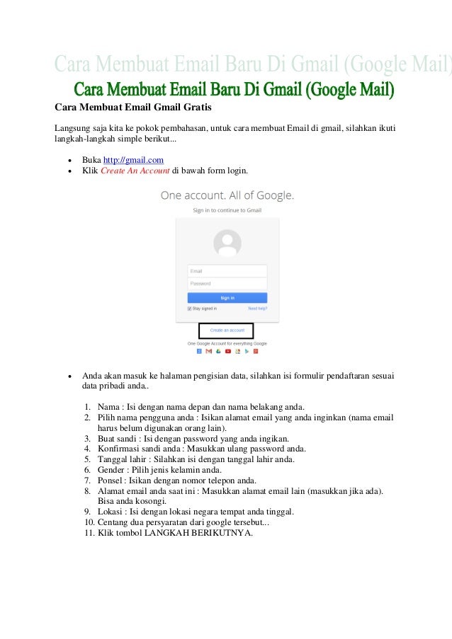 PPT Cara Membuat Email Cara membuat email gmail gratis