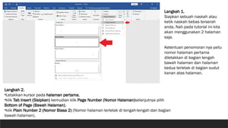 Tutorial Halaman Cara Membuat Halaman di Word untuk Skripsi,.pptx