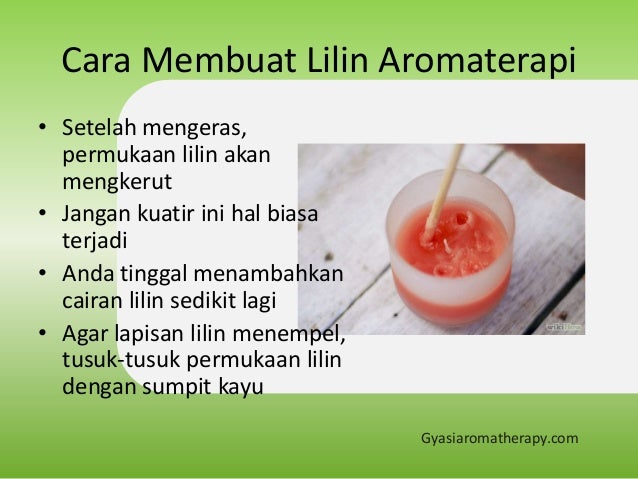 Cara membuat lilin aromaterapi gyasi aromatherapy