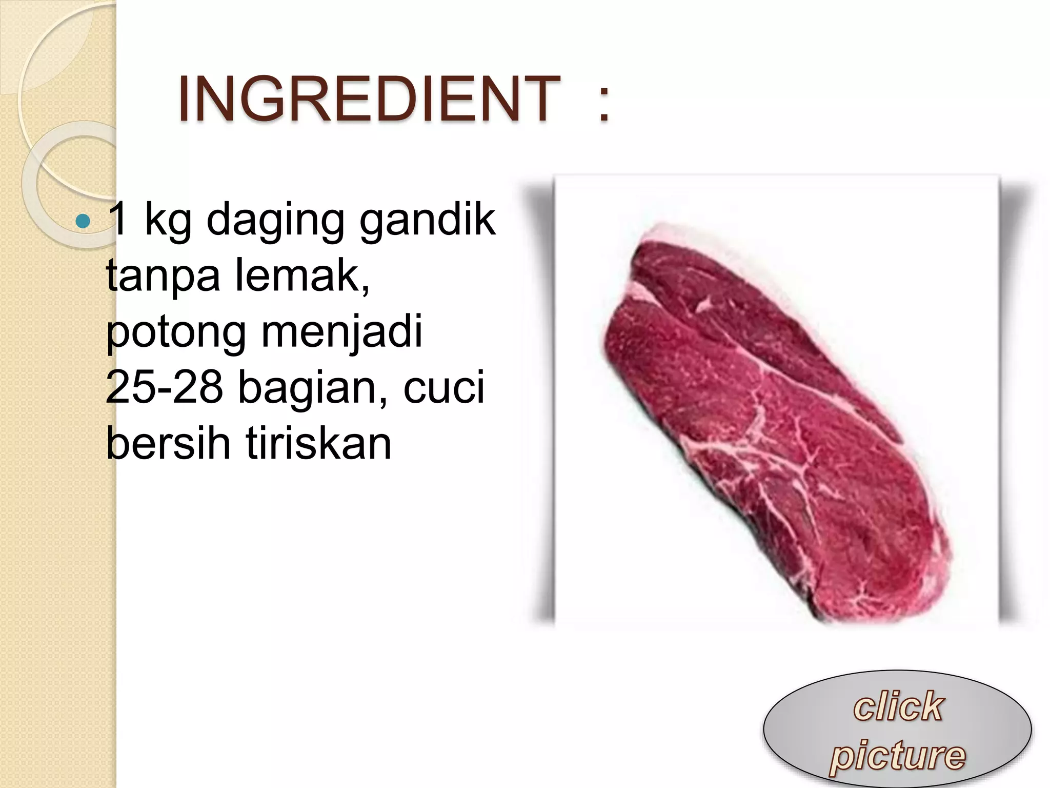 CARA MEMBUAT RENDANG | PPTX