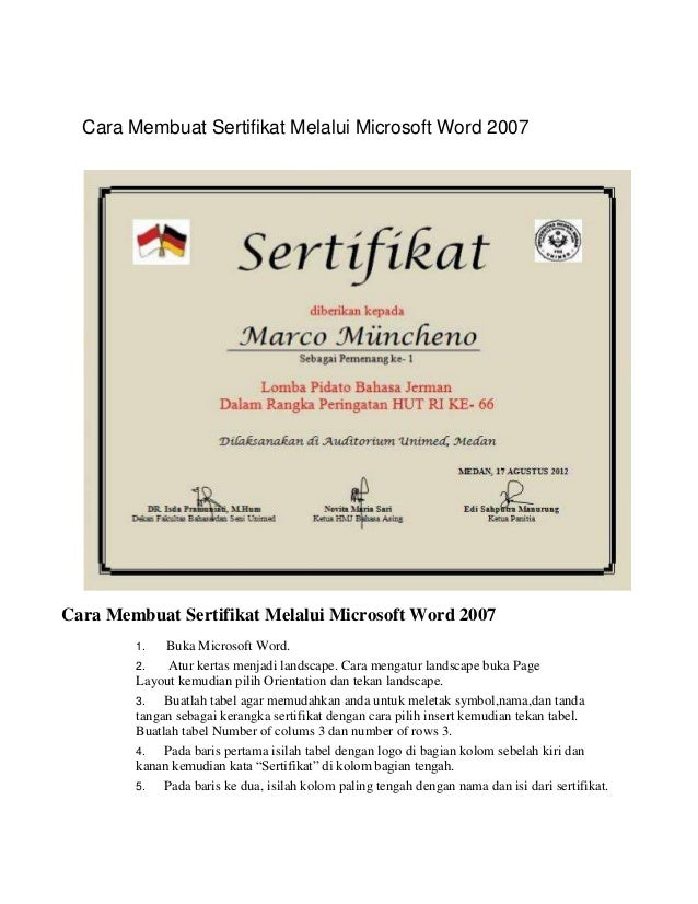 kelas sertifikat juara membuat 2007 melalui microsoft sertifikat word Cara kelas sertifikat juara membuat 2007 melalui microsoft sertifikat word Cara
