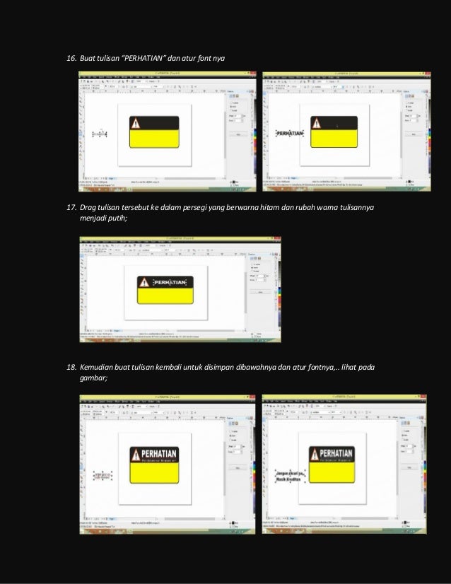  Cara membuat stiker dengan corel draw