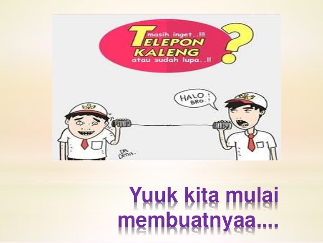 Cara membuat telepon kaleng sederhana