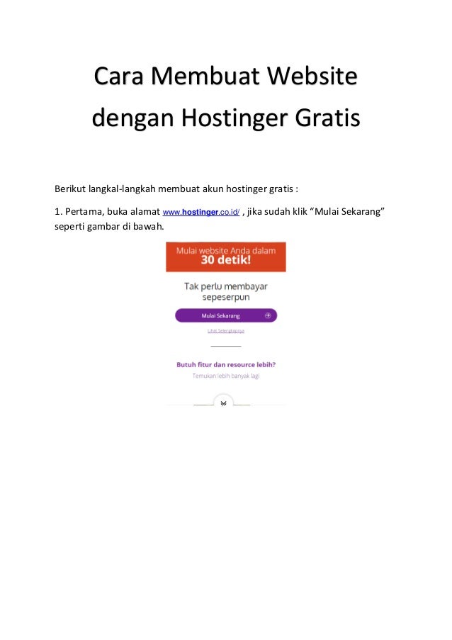 Cara Membuat Website Gratis Hostinger | cara membuat website dengan hostinger gratis Cara Membuat Website Gratis Hostinger | cara membuat website dengan hostinger gratis