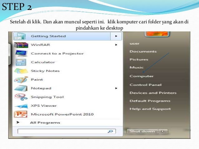 Cara Memindah Aplikasi Ke Desktop Created By Erik