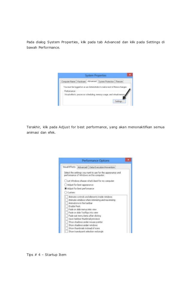 Cara mempercepat kinerja komputer