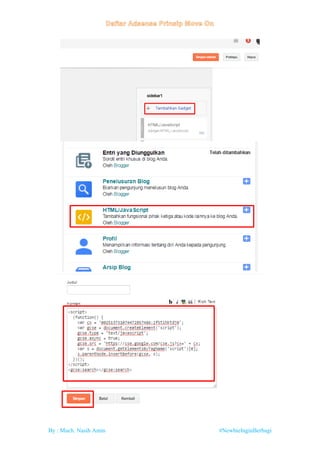 By : Much. Nasih Amin #NewbieInginBerbagi
 