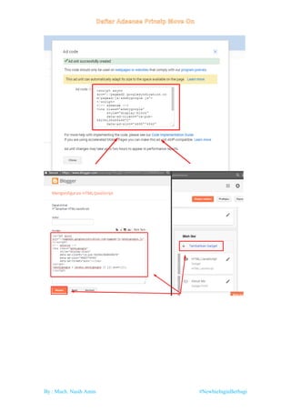 By : Much. Nasih Amin #NewbieInginBerbagi
 