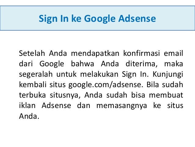 Cara Mendaftar Google Adsense Agar Diterima Cara Mendaftar Googl