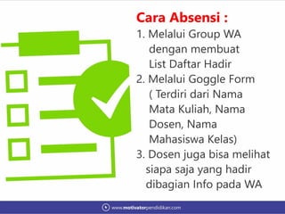Tutorial Cara mengajar daring bagi dosen 2020 | PPT