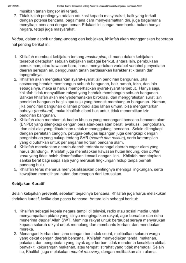 Cara mengatasi bencana alam