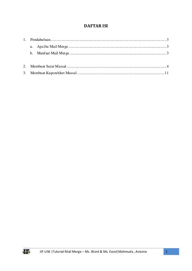 Tutorial Mail Merge Ms Word dan Ms Excel Tutorial Mail Merge Ms Word dan Ms Excel