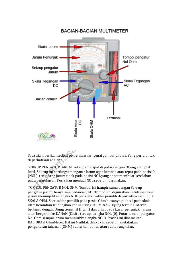Cara Menggunakan Multimeter Analog