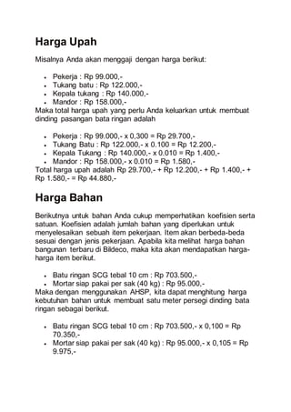 Cara menghitung rab dengan ahsp secara benar  PDF
