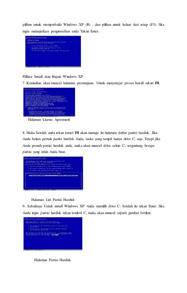 Cara Menginstal Sistem Operasi Windows Xp