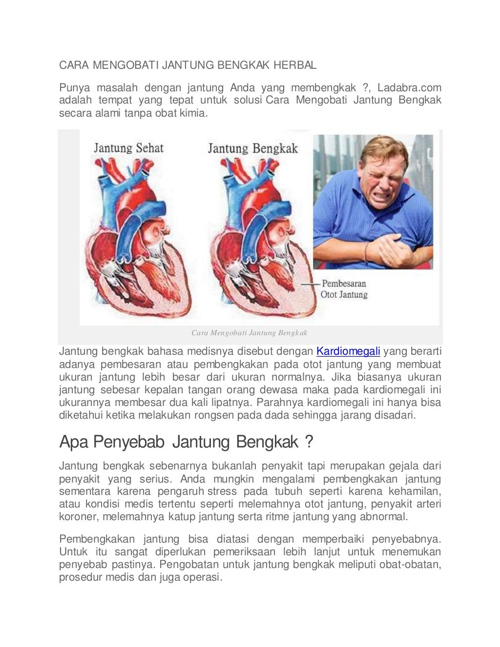 Cara Mengobati Jantung Bengkak Cara Mengobati Jantung Bengkak