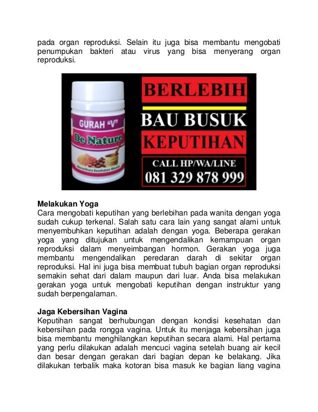 Cara mengobati keputihan Cara mengobati keputihan