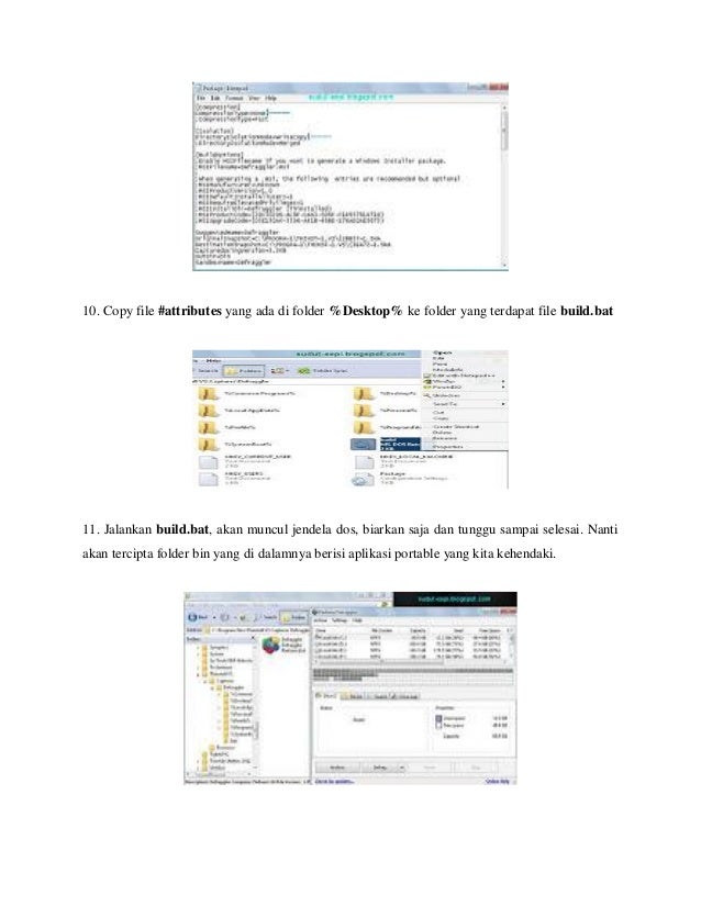 Cara mengubah aplikasi menjadi portable