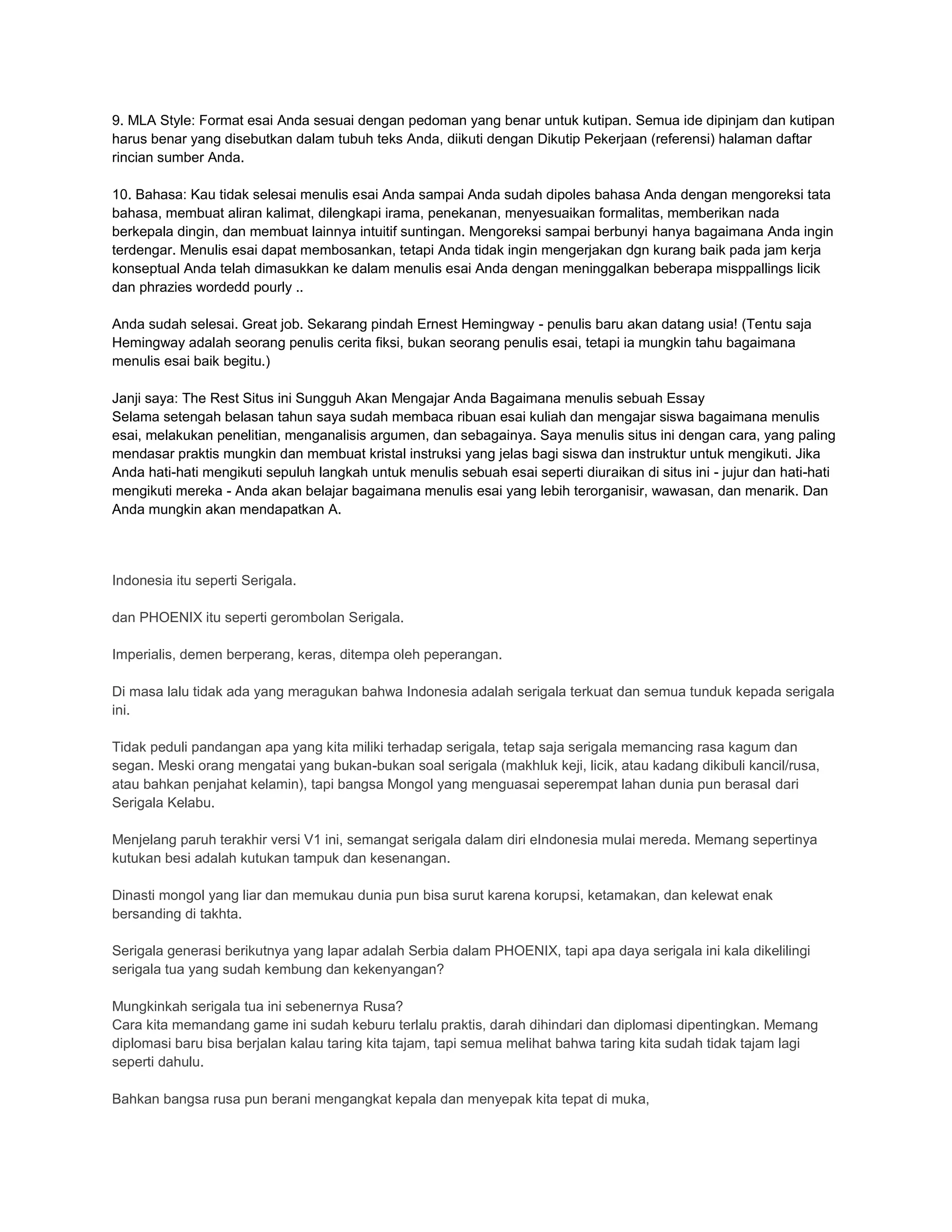 Cara menulis esai PDF