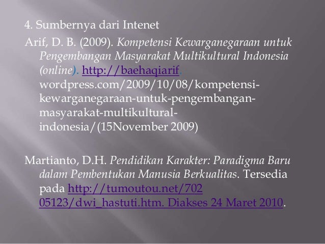 Cara menulis kutipan dan sumber kutipan