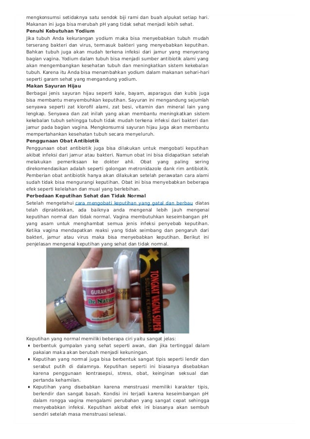 Cara menyembuhkan keputihan saat hamil